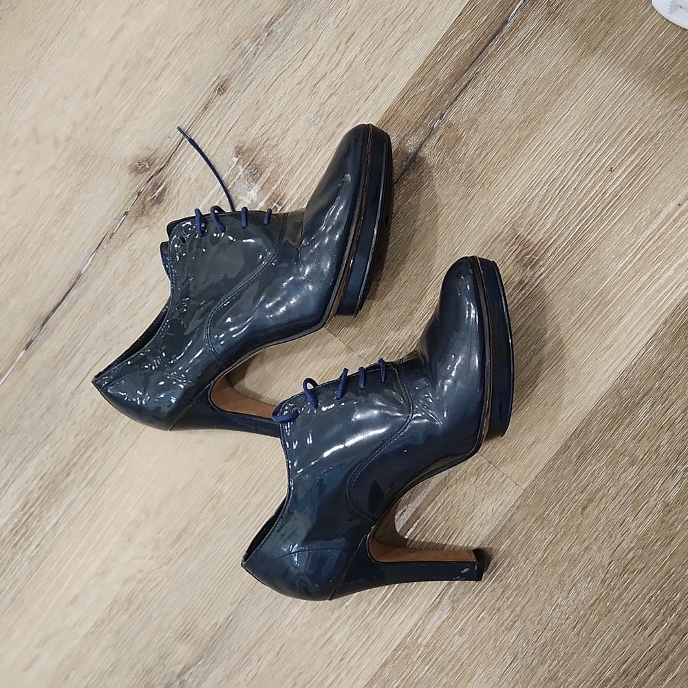 Repetto Leather Ankle Lace-Up Boots